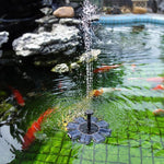 Fontaine flottante à pétales solaire Fontaine de jardin pour étang, Fontaine à pétales solaire