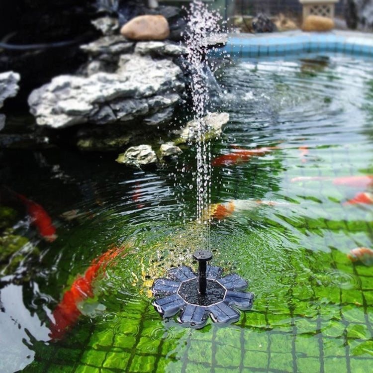Fontaine flottante à pétales solaire Fontaine de jardin pour étang, Fontaine à pétales solaire