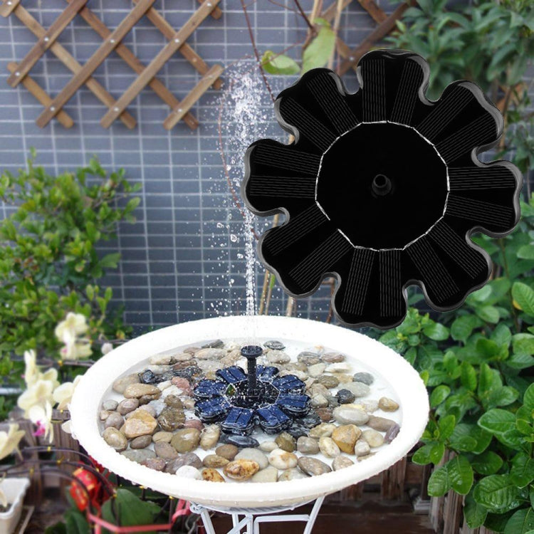 Fontaine flottante à pétales solaire Fontaine de jardin pour étang, Fontaine à pétales solaire