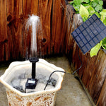 Décoration de rochers de jardin Fontaine solaire Pompe à eau DC Arroseur suspendu, Fontaine solaire