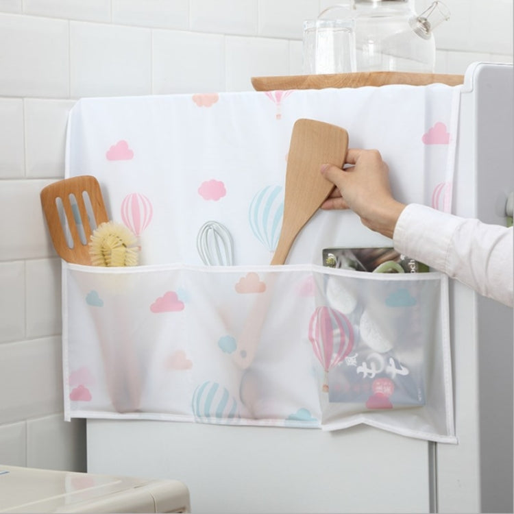 Housse anti-poussière étanche pour réfrigérateur, appareil ménager, rangement de cuisine, impression simple