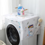Housse anti-poussière étanche pour réfrigérateur, appareil ménager, rangement de cuisine, impression simple