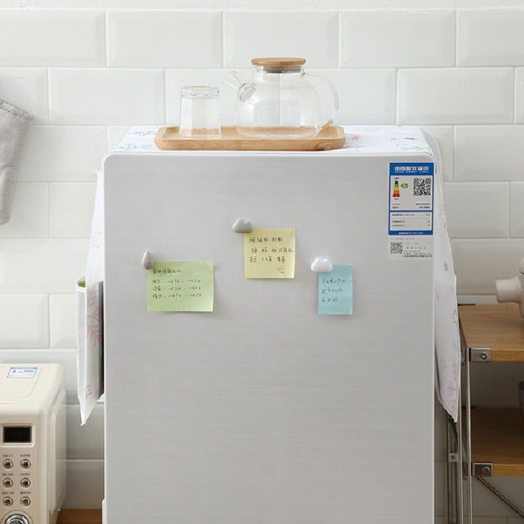 Housse anti-poussière étanche pour réfrigérateur, appareil ménager, rangement de cuisine, impression simple