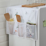 Housse anti-poussière étanche pour réfrigérateur, appareil ménager, rangement de cuisine, impression simple