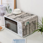 Housse de protection anti-poussière universelle en coton et lin pour micro-ondes, 30x90cm