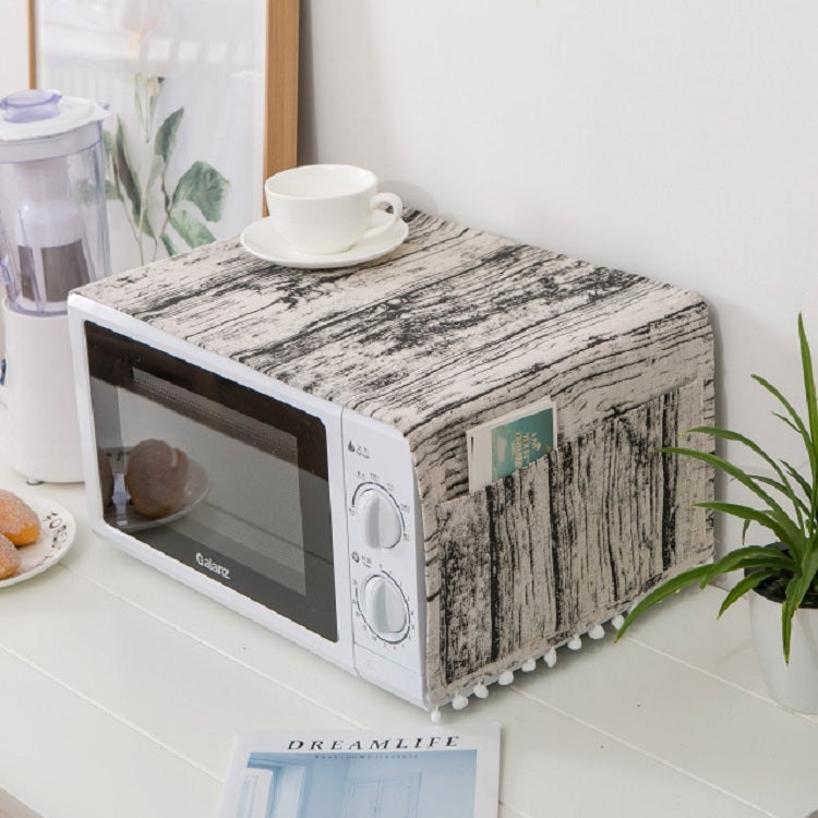 Housse de protection anti-poussière universelle en coton et lin pour micro-ondes, 30x90cm