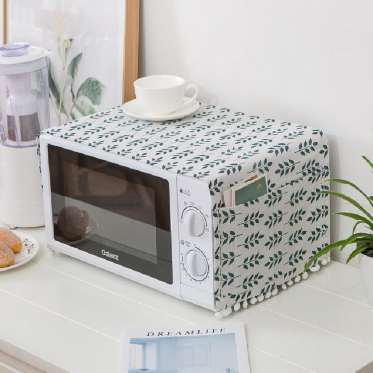 Housse de protection anti-poussière universelle en coton et lin pour micro-ondes, 30x90cm
