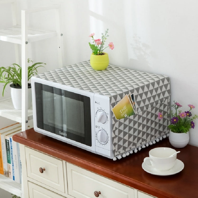 Housse de protection anti-poussière universelle en coton et lin pour micro-ondes, 30x90cm