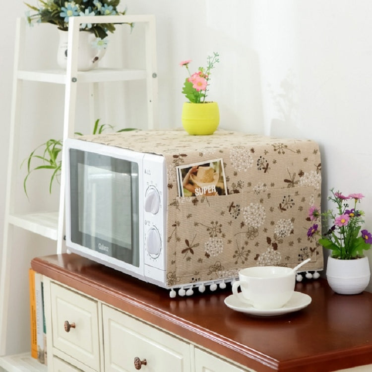 Housse de protection anti-poussière universelle en coton et lin pour micro-ondes, 30x90cm