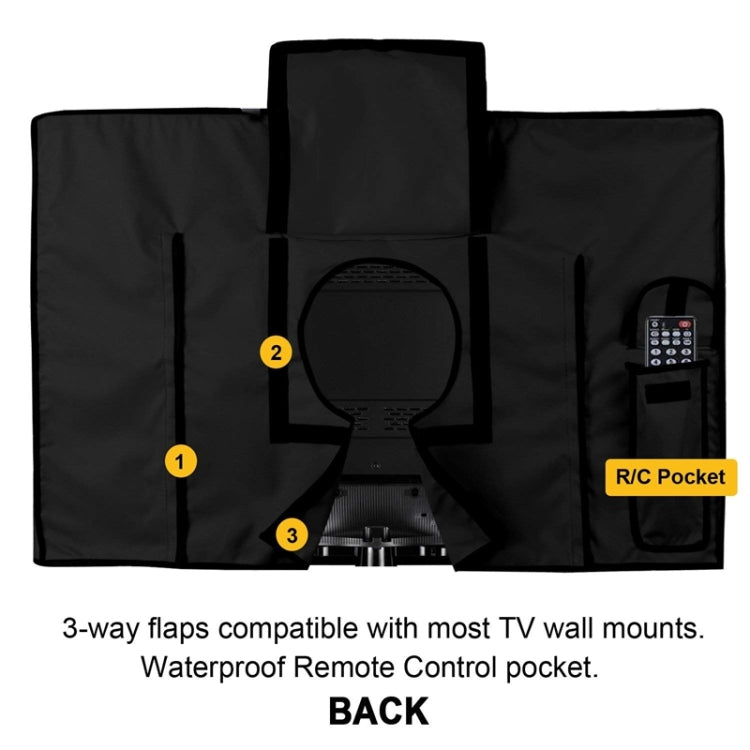 Housse de protection universelle étanche et anti-poussière pour TV d'extérieur, 20-24 pouces, 30-32 pouces, 36-38 pouces, 40-42 pouces, 46-48 pouces, 50-52 pouces, 52-55 pouces