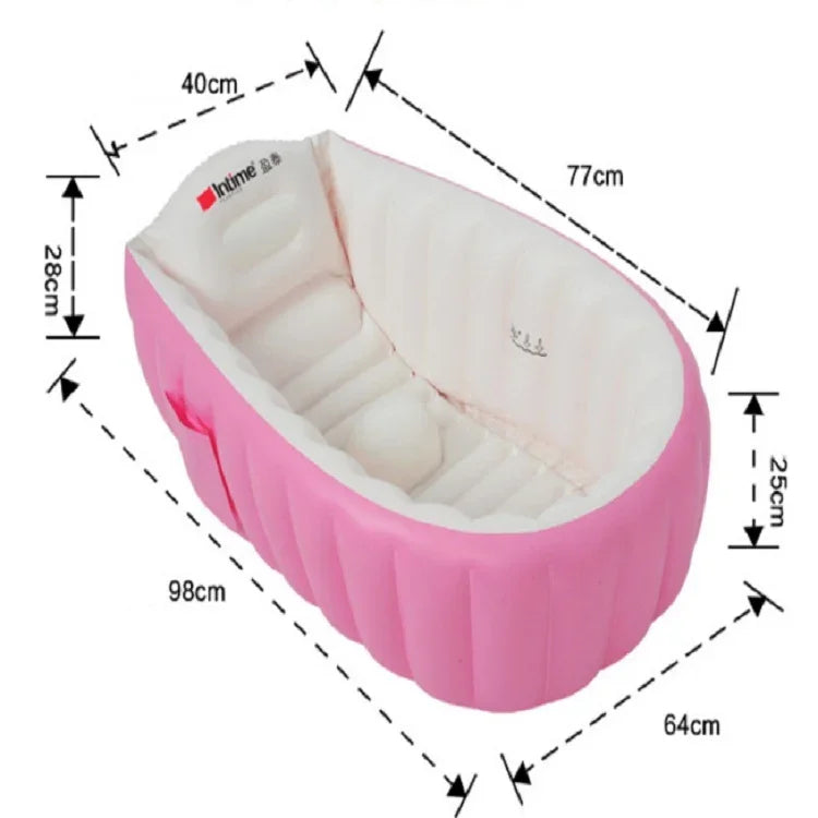 Baignoire Bébé Enfants Baignoire Portable Gonflable Dessin Animé Épaississant Bassin de Lavage Nouveau-nés Garder au Chaud Piscine