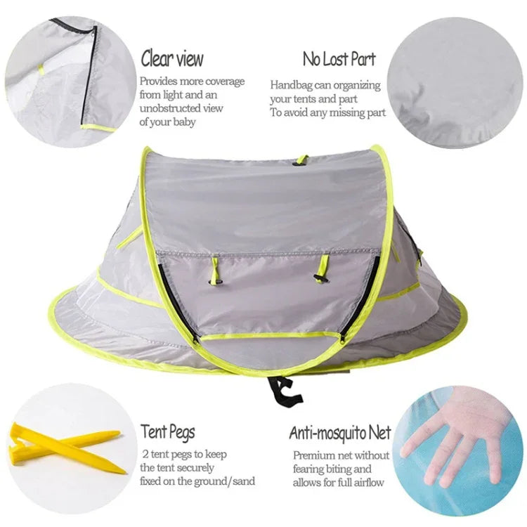 Moustiquaire de voyage ultraléger Wei tente de plage portable pour bébé