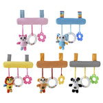 Pendentif Animal de Dessin Animé pour Poussette Bébé, Ornement de Berceau, Hochet Suspendu
