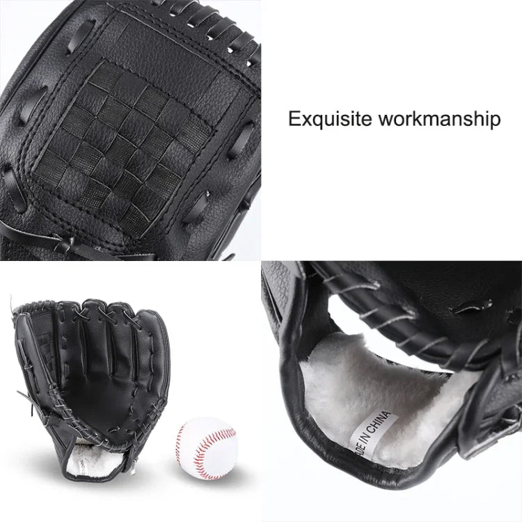 Gants de baseball en cuir PVC pour l'extérieur, 10,5 pouces, 11,5 pouces, 12,5 pouces