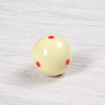 6 billes de billard standard à points rouges, diamètre : 57,2mm