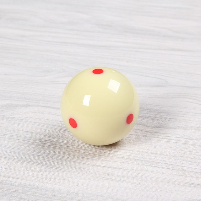 6 billes de billard standard à points rouges, diamètre : 57,2mm