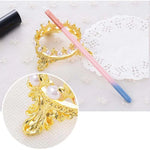 Support pour brosse à ongles Portable Pearls Rack Crown Nouveauté Outils en alliage Support de stylo de manucure