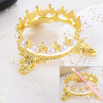 Support pour brosse à ongles Portable Pearls Rack Crown Nouveauté Outils en alliage Support de stylo de manucure