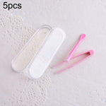 Kit de voyage 5 pièces portable avec pince et bâtonnets spéciaux pour lentilles de contact