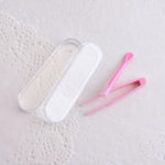 Kit de voyage 5 pièces portable avec pince et bâtonnets spéciaux pour lentilles de contact