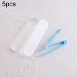 Kit de voyage 5 pièces portable avec pince et bâtonnets spéciaux pour lentilles de contact