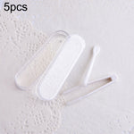 Kit de voyage 5 pièces portable avec pince et bâtonnets spéciaux pour lentilles de contact