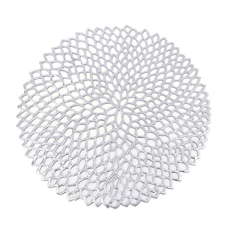 Napperons de table, tapis de bol, décorations pour la maison, sous-plats de table à manger en PVC, plastique creux, isolation ronde, baroque méditerranéen