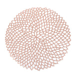 Napperons de table, tapis de bol, décorations pour la maison, sous-plats de table à manger en PVC, plastique creux, isolation ronde, baroque méditerranéen