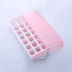 Moule à glaçons maison avec couvercle 21 grilles (rose), 21 grilles (bleu), 21 grilles (vert) pour l'été
