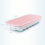 Moule à glaçons maison avec couvercle 21 grilles (rose), 21 grilles (bleu), 21 grilles (vert) pour l'été