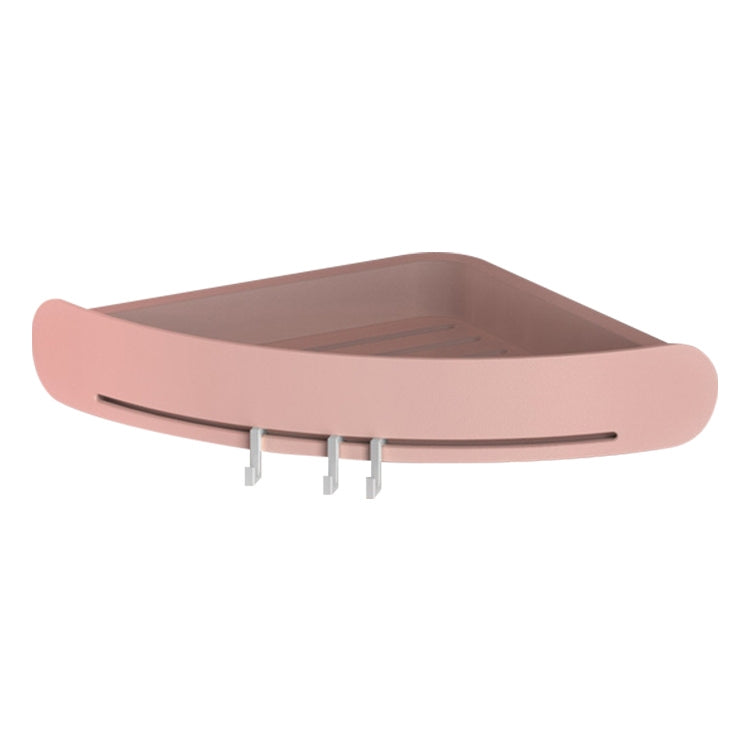 Étagère de salle de bain murale sans perçage Panier de rangement triangulaire en plastique