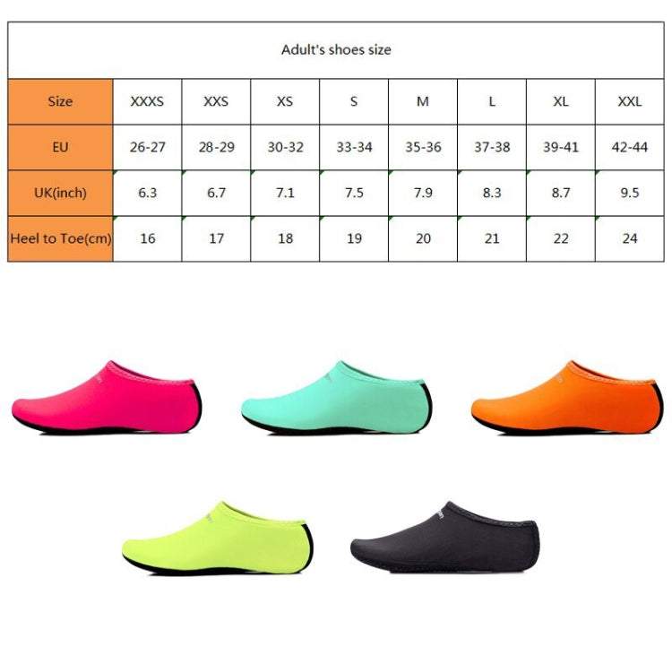 Paire de chaussettes de plage antidérapantes unisexes Yoogan pour activités extérieures, natation, plongée, snorkeling, tailles 2XS (28-29), XS (30-32), S (33-34), M (35-36), L (37-38), XL (39-41), 3XS (26-27), XXL (42-44)