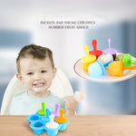 Moule à sucettes glacées en silicone, mini-boules de crème glacée, outils de fabrication de sucettes, moules à sucettes glacées, outils de supplément alimentaire pour bébé à faire soi-même.