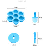 Moule à sucettes glacées en silicone, mini-boules de crème glacée, outils de fabrication de sucettes, moules à sucettes glacées, outils de supplément alimentaire pour bébé à faire soi-même.