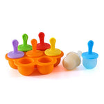 Moule à sucettes glacées en silicone, mini-boules de crème glacée, outils de fabrication de sucettes, moules à sucettes glacées, outils de supplément alimentaire pour bébé à faire soi-même.