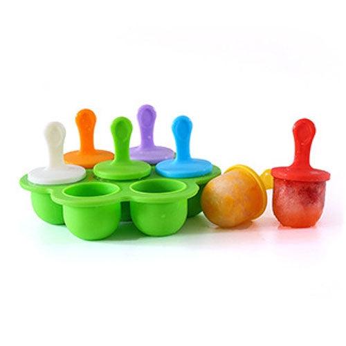 Moule à sucettes glacées en silicone, mini-boules de crème glacée, outils de fabrication de sucettes, moules à sucettes glacées, outils de supplément alimentaire pour bébé à faire soi-même.