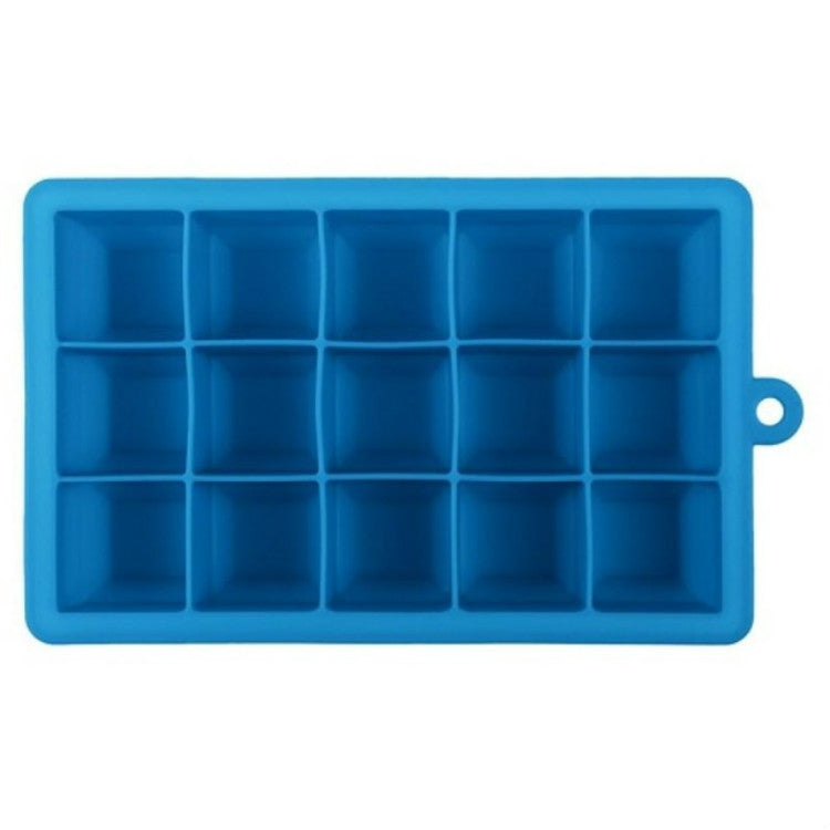 Moule à glaçons DIY 15 compartiments Grande taille Forme carrée Silicone Bac à glaçons Fabricant de glaces aux fruits