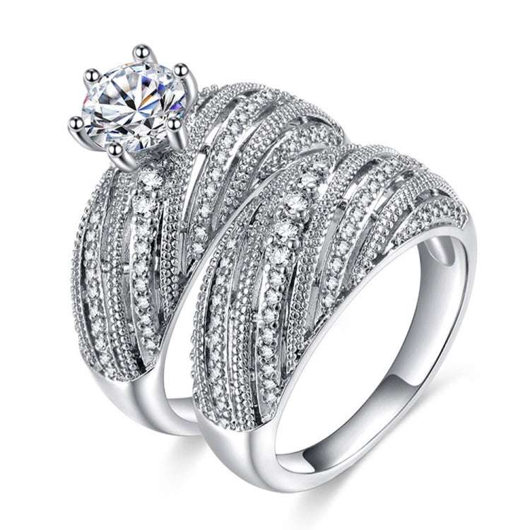 Bague de mariage vintage en diamant pour femme, 8, 9, 10