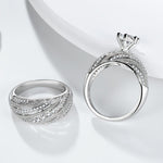 Bague de mariage vintage en diamant pour femme, 8, 9, 10