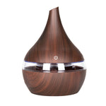 Diffuseur d'arômes électrique USB de 300 ml, humidificateur d'air ultrasonique en bois, diffuseur d'huiles essentielles, brumisateur frais