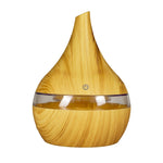 Diffuseur d'arômes électrique USB de 300 ml, humidificateur d'air ultrasonique en bois, diffuseur d'huiles essentielles, brumisateur frais