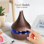 Diffuseur d'arômes électrique USB de 300 ml, humidificateur d'air ultrasonique en bois, diffuseur d'huiles essentielles, brumisateur frais