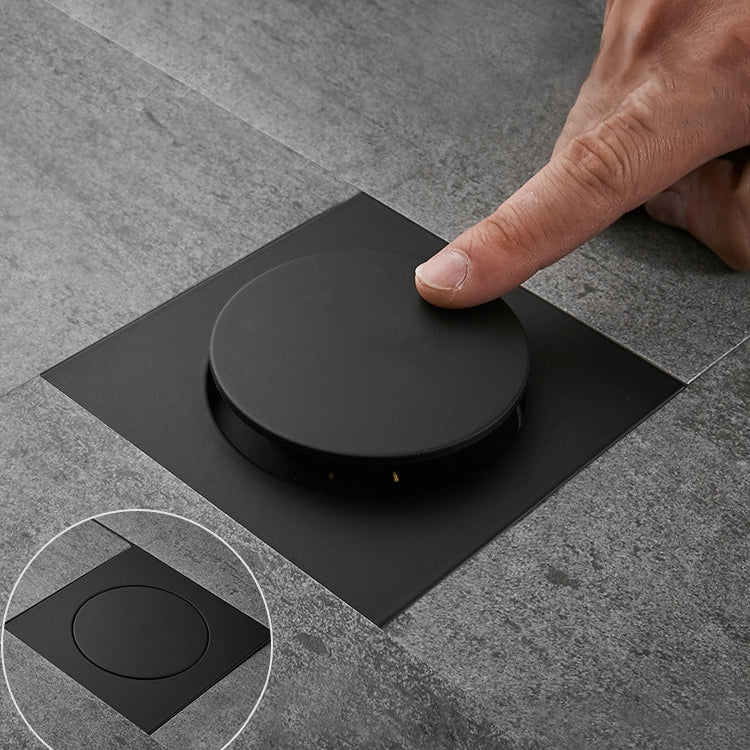 Bonde de plancher à rebond à commande au pied avec désodorisant à gravité