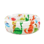 Piscine gonflable ronde pour bébé avec motif dinosaure cartoon, baignoire pour nourrisson, Taille : 61 x 22cm, Taille : 61 x 22cm