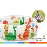 Piscine gonflable ronde pour bébé avec motif dinosaure cartoon, baignoire pour nourrisson, Taille : 61 x 22cm, Taille : 61 x 22cm