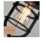 Lampe murale créative rétro en fer pour restaurant balcon couloir chevet sans ampoules