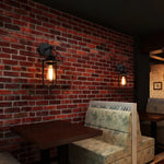 Lampe murale créative rétro en fer pour restaurant balcon couloir chevet sans ampoules