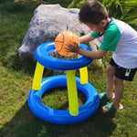 Panier de basket gonflable pour piscine, installation de loisirs, panier de basket + ballon