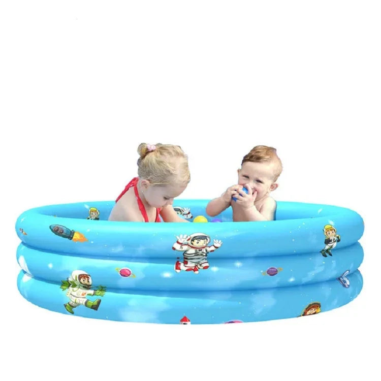 Piscine gonflable ronde pour enfants à trois anneaux, usage intérieur et extérieur, piscine à balles, 90 x 30cm, 110 x 30cm