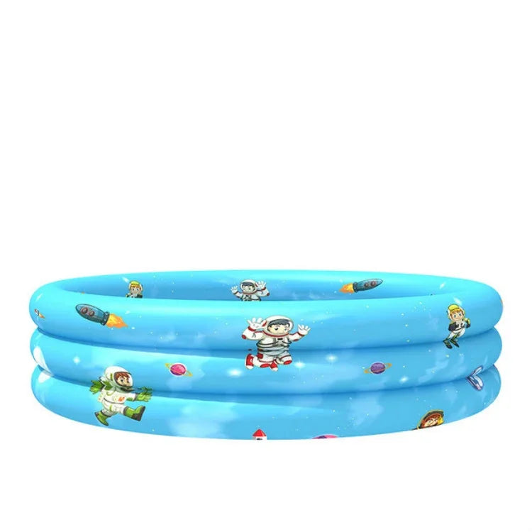 Piscine gonflable ronde pour enfants à trois anneaux, usage intérieur et extérieur, piscine à balles, 90 x 30cm, 110 x 30cm